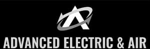 Advanced Electric and Air logo black and white